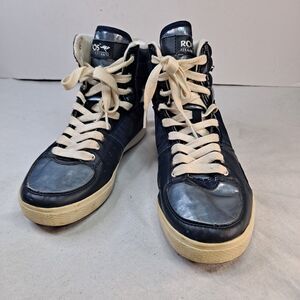 Roos Shane Shawn High Top Sneakers Mens 6.5M Blue Lace-Up (Guard Missing)